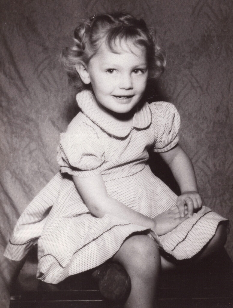 Sonja Lee Wilkinson Veare as a child